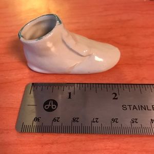 Vintage ceramic miniature shoe